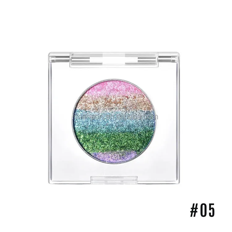 ظلال عيون بألوان قوس قزح 5 5 in 1 High Pigment Rainbow
