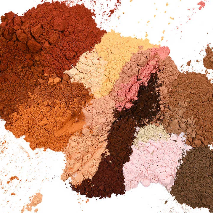 مكياج للوجه متعدد الألوان   makeup powder multi-color loose