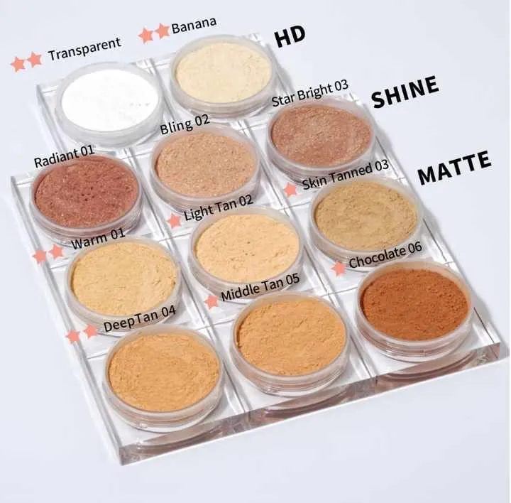 بودره سائبه غير لامعه-matte loose powder