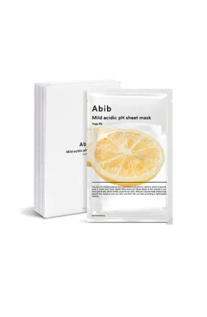 [Abib] Mild Acidic pH Sheet Mask Yuja Fit 1Sheet Or 1Box(10Sheet)