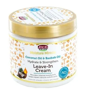 African Pride Moist Miracle Coconut & Baobab Leave-In Cream 15 oz