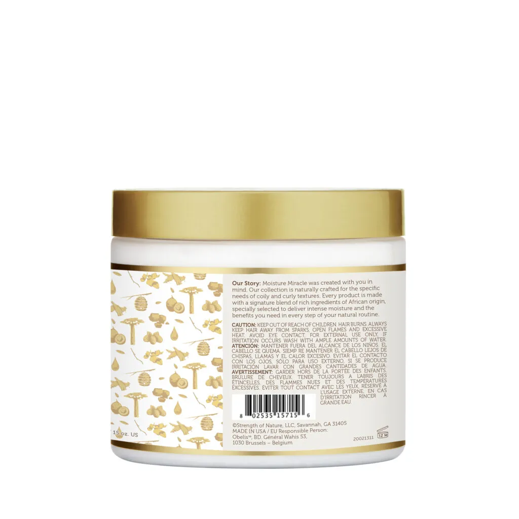 African Pride Moisture Miracle Coconut Oil & Baobab Oil Leave-In Cream 15oz