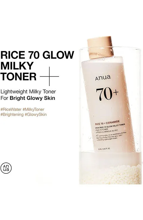 [Anua] Rice 70 Glow Milky Toner (250Ml/8.45fl.oz)