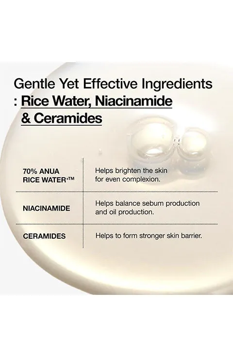 [Anua] Rice 70 Glow Milky Toner (250Ml/8.45fl.oz)
