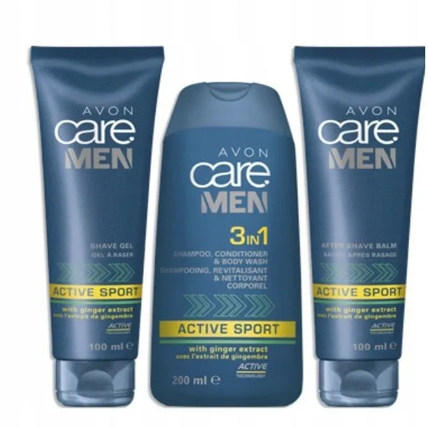 Avon Care Men Active Sport Shower & Shave Set