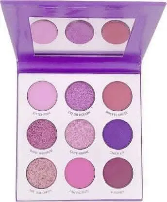 Bingeable Its my pleasure pressed pigmented eyeshadow combo palette | shimmer matte and metallic combo eyeshadow palette (Pack of 2)