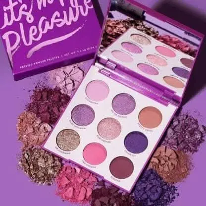 Bingeable Its my pleasure pressed pigmented eyeshadow combo palette | shimmer matte and metallic combo eyeshadow palette (Pack of 2)