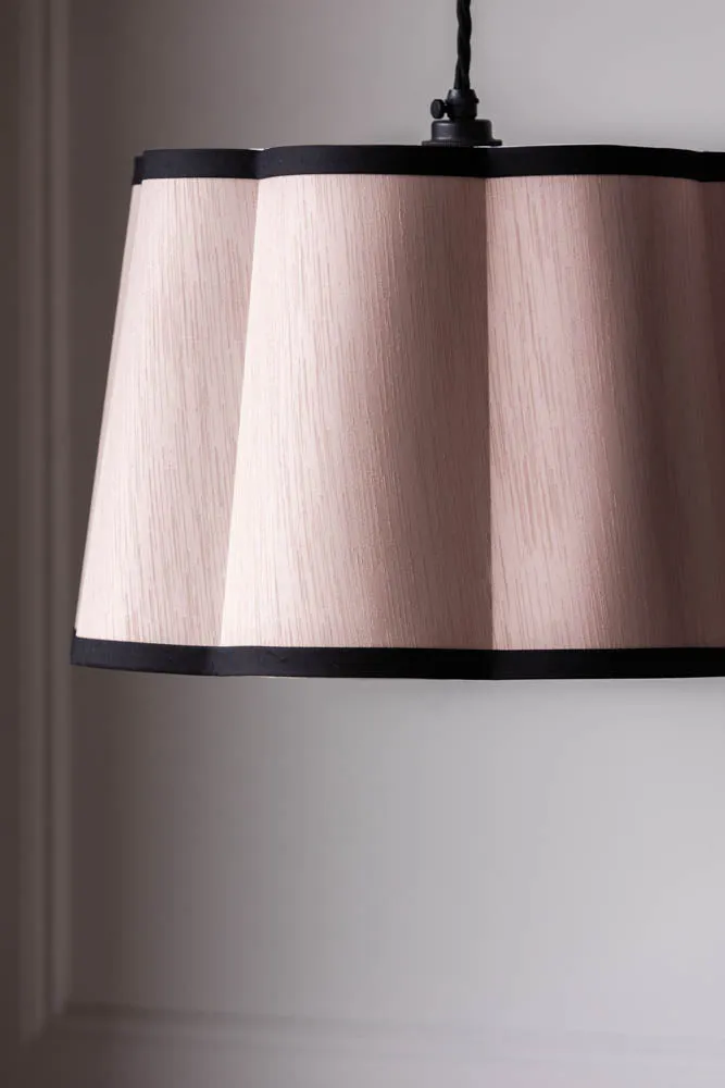 Blush Pink Scalloped Lampshade