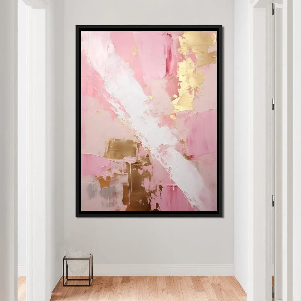 Blush Strokes and Gilded Dreams