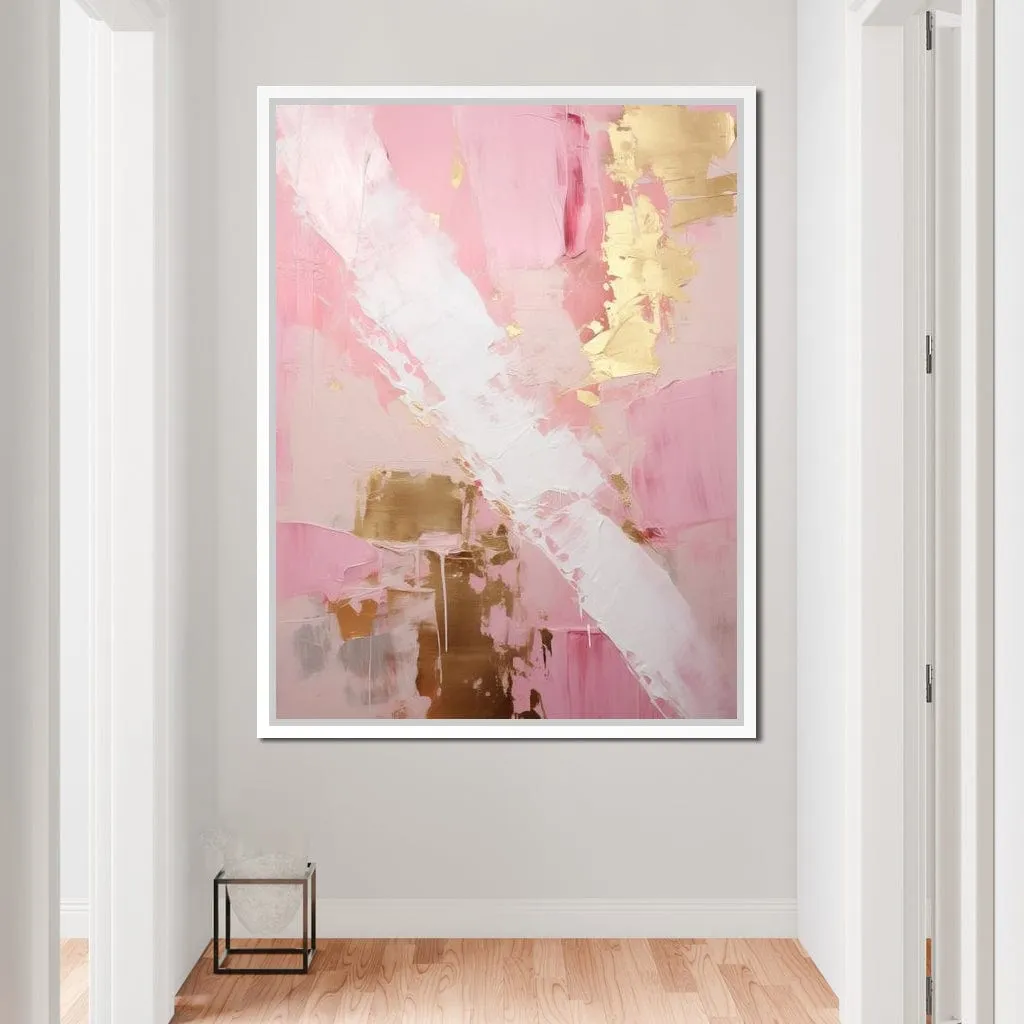 Blush Strokes and Gilded Dreams