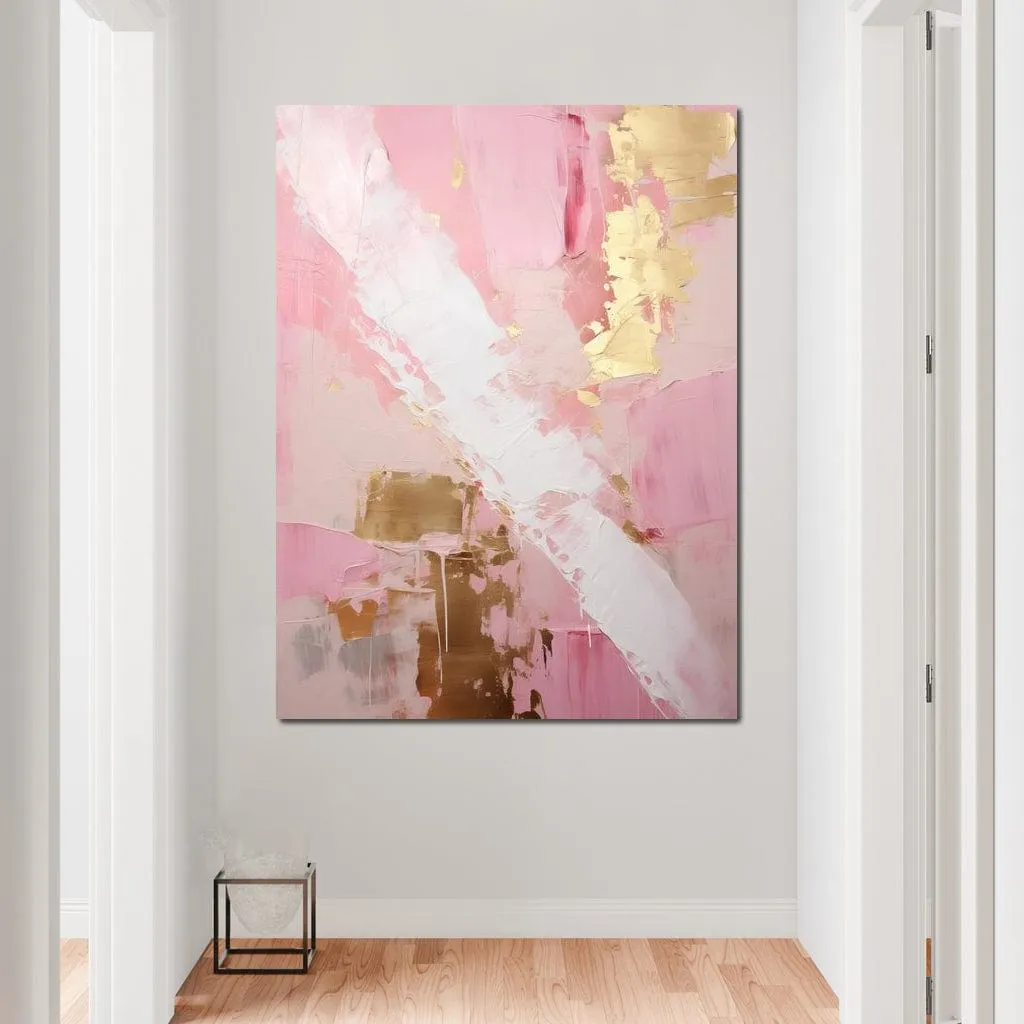 Blush Strokes and Gilded Dreams