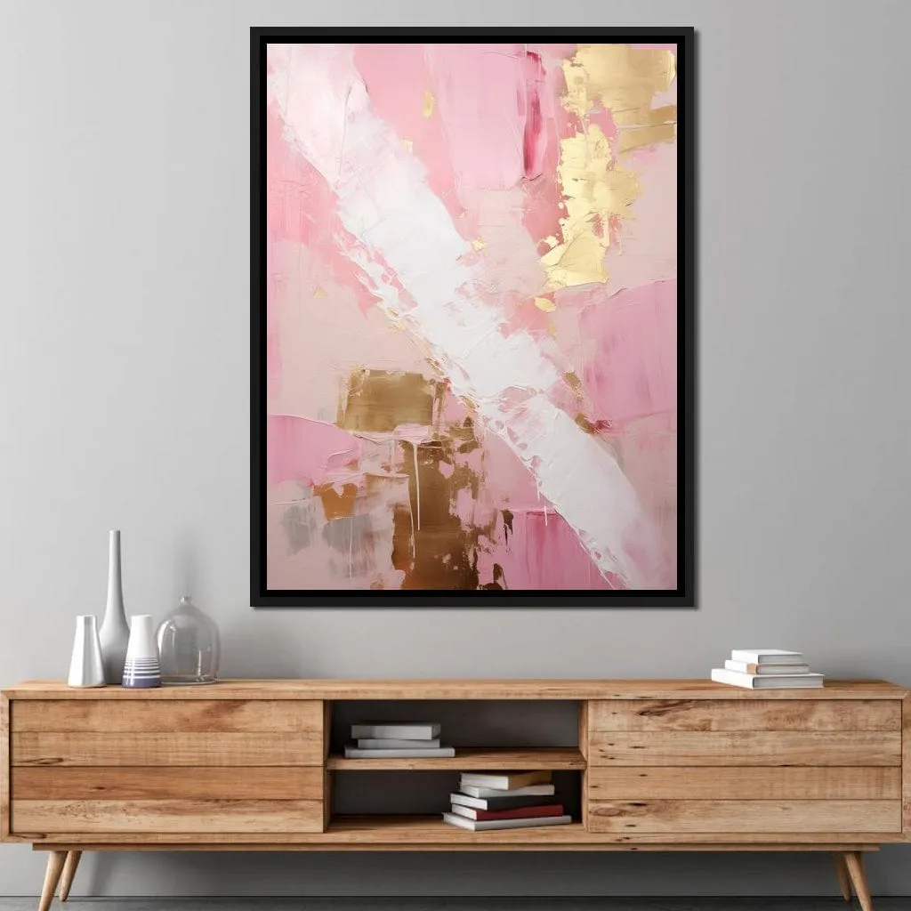 Blush Strokes and Gilded Dreams