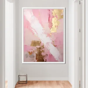 Blush Strokes and Gilded Dreams