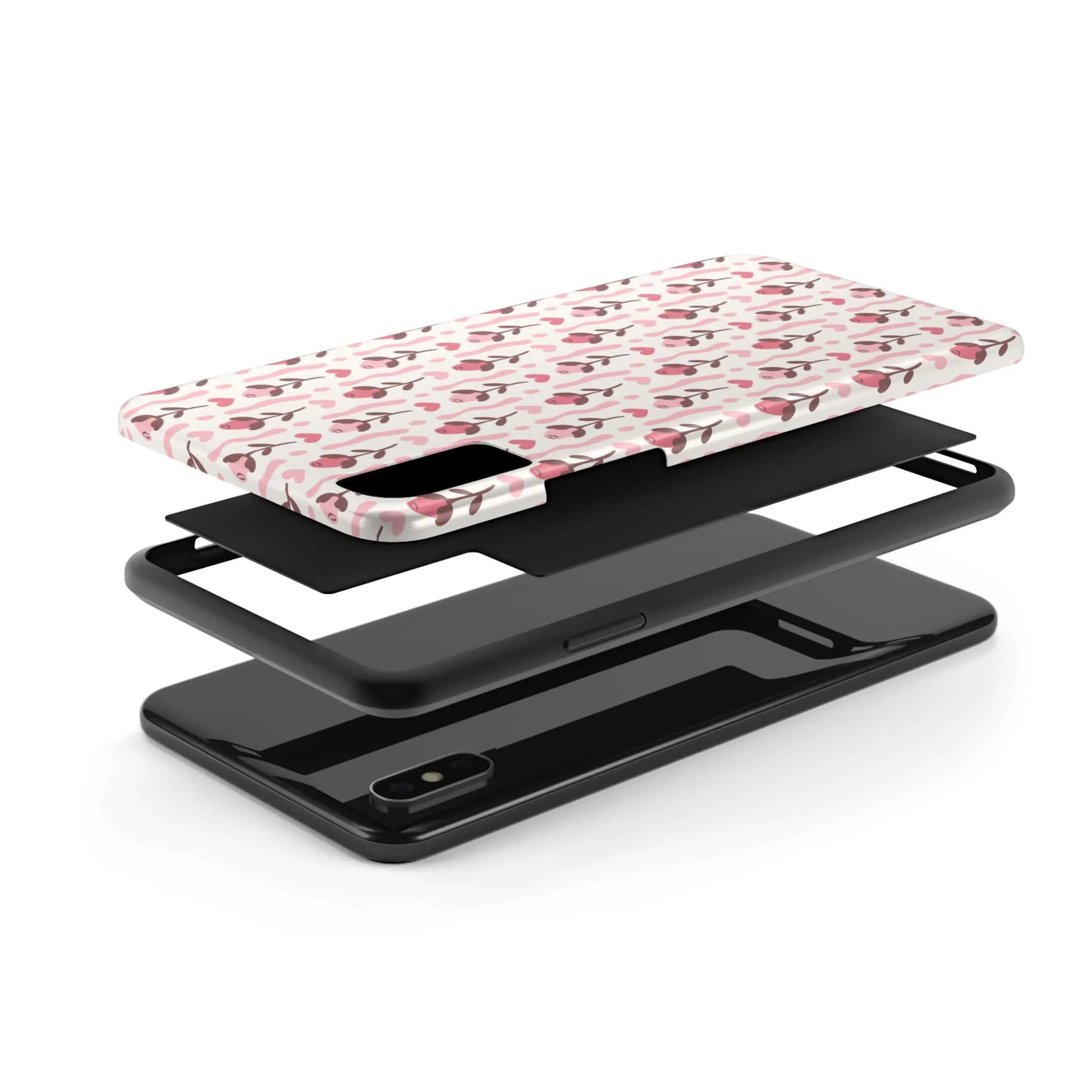 Blushing Blooms | Red Rose Case