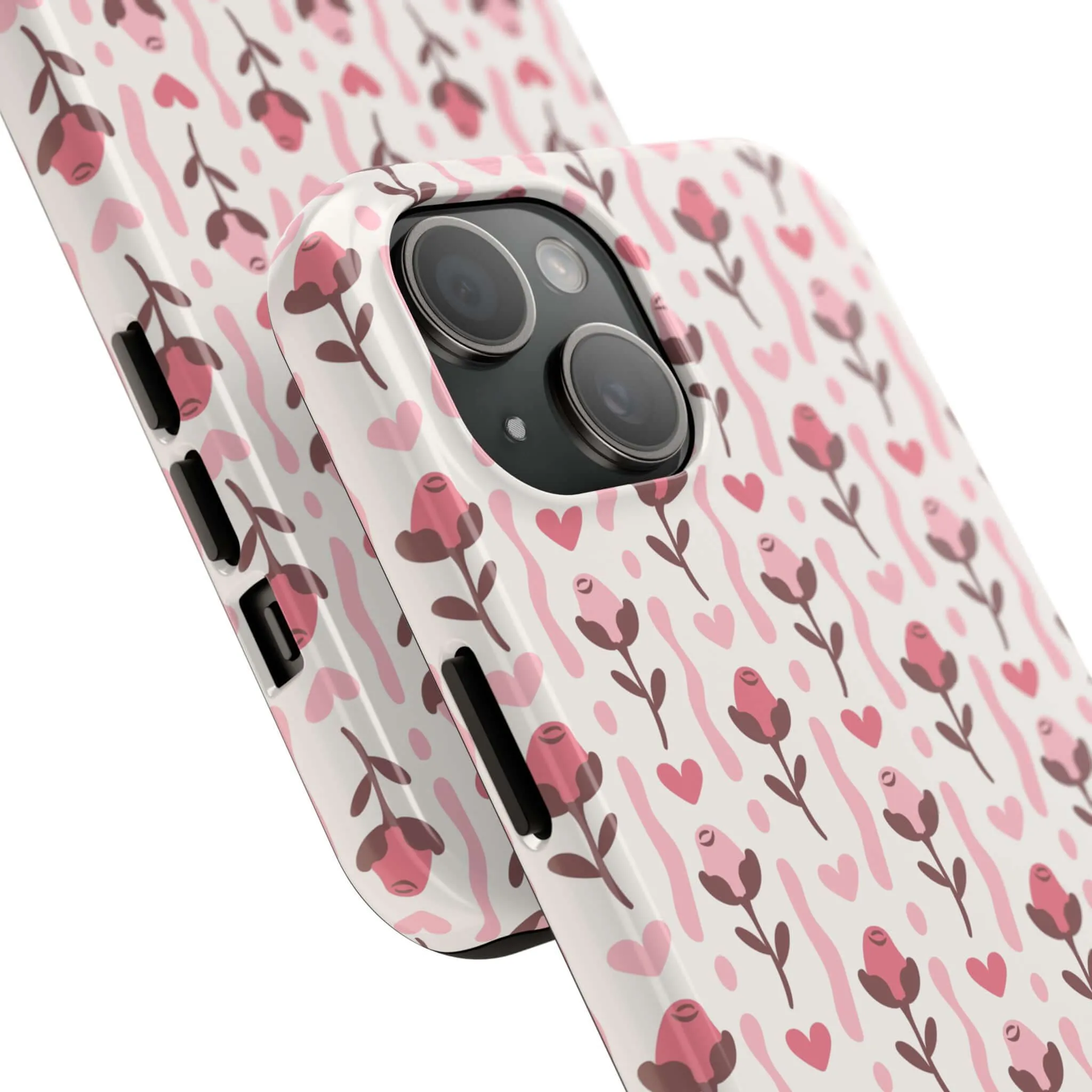 Blushing Blooms | Red Rose Case