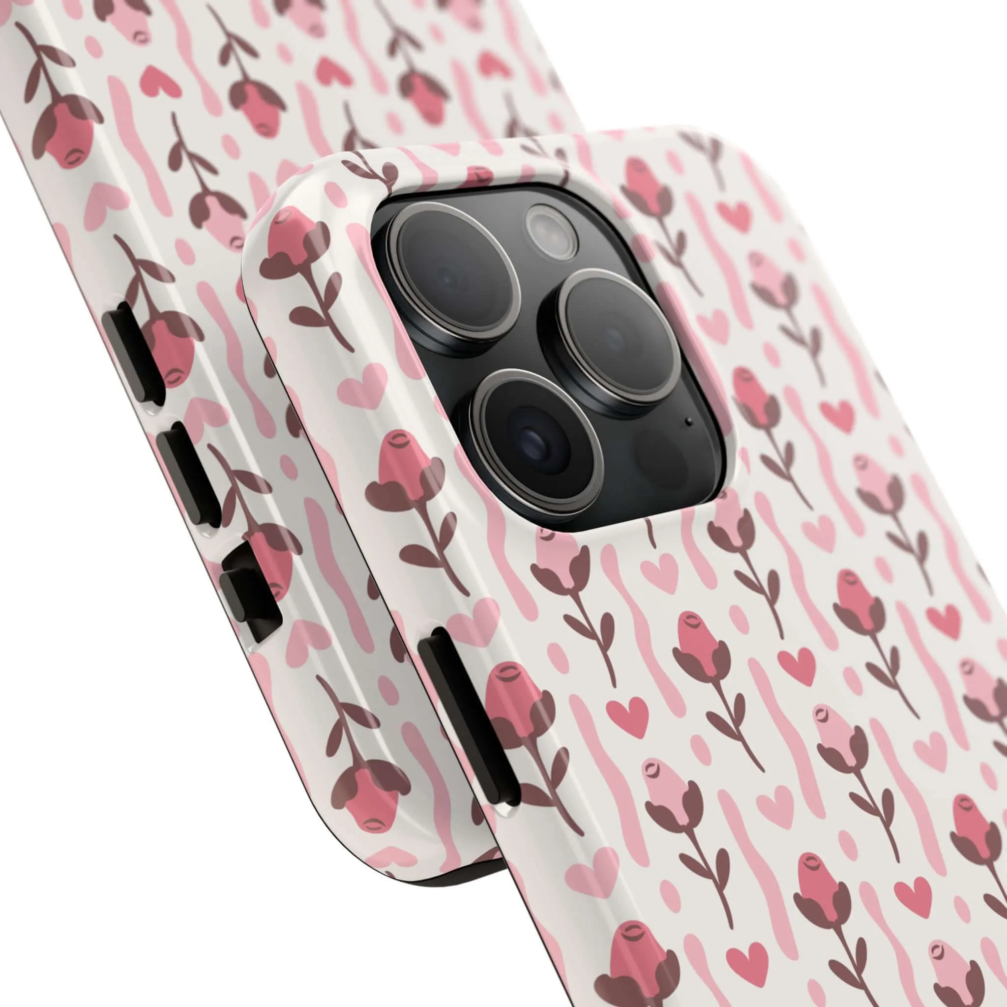 Blushing Blooms | Red Rose Case