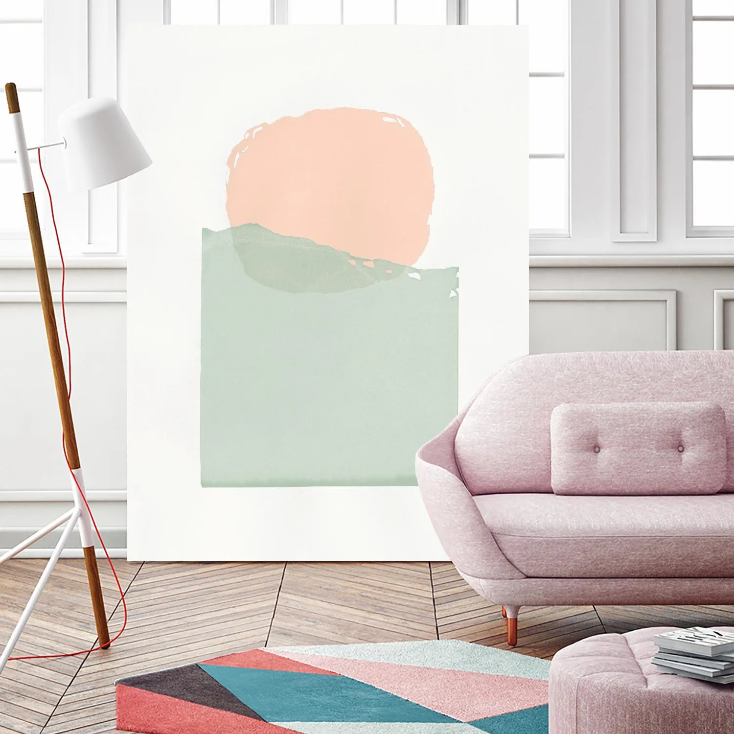 Buoyant Pink and Green