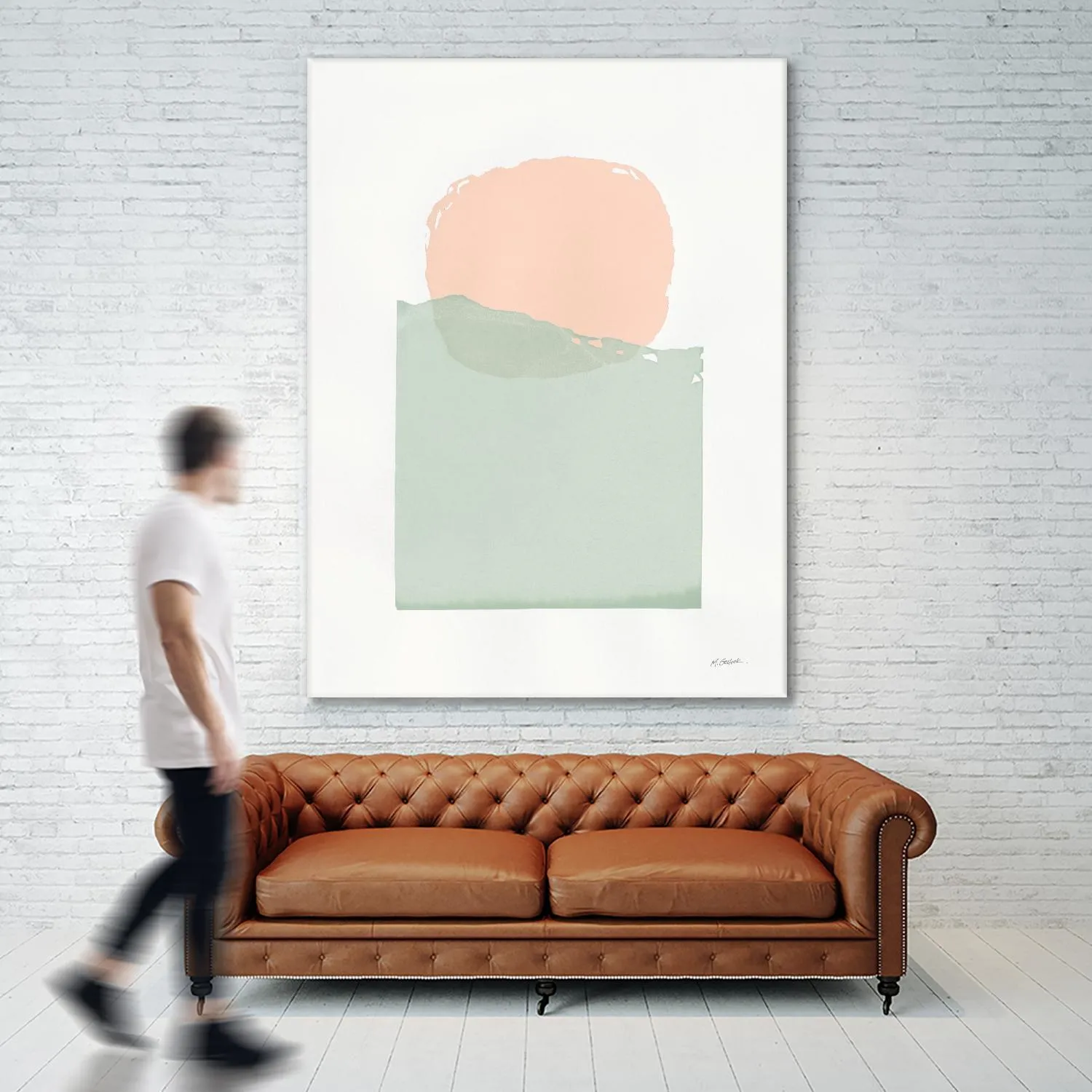 Buoyant Pink and Green