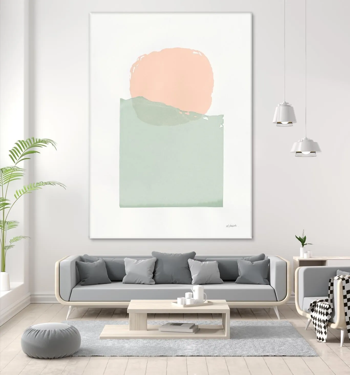 Buoyant Pink and Green