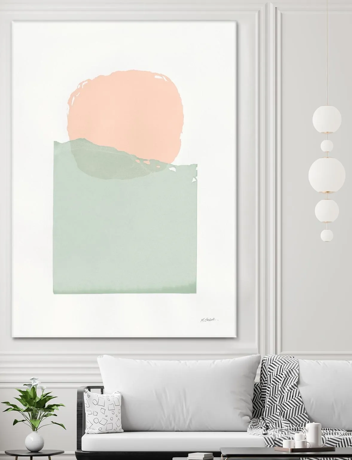 Buoyant Pink and Green
