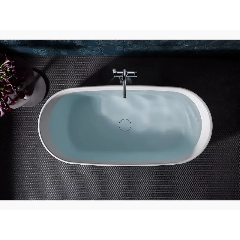 Ceric 64.94" x 31.13" x 22.88" Freestanding Bathtub in White