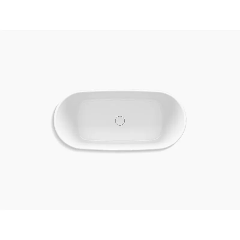 Ceric 64.94" x 31.13" x 22.88" Freestanding Bathtub in White