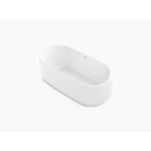Ceric 64.94" x 31.13" x 22.88" Freestanding Bathtub in White