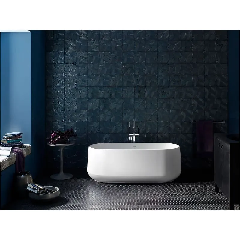 Ceric 64.94" x 31.13" x 22.88" Freestanding Bathtub in White