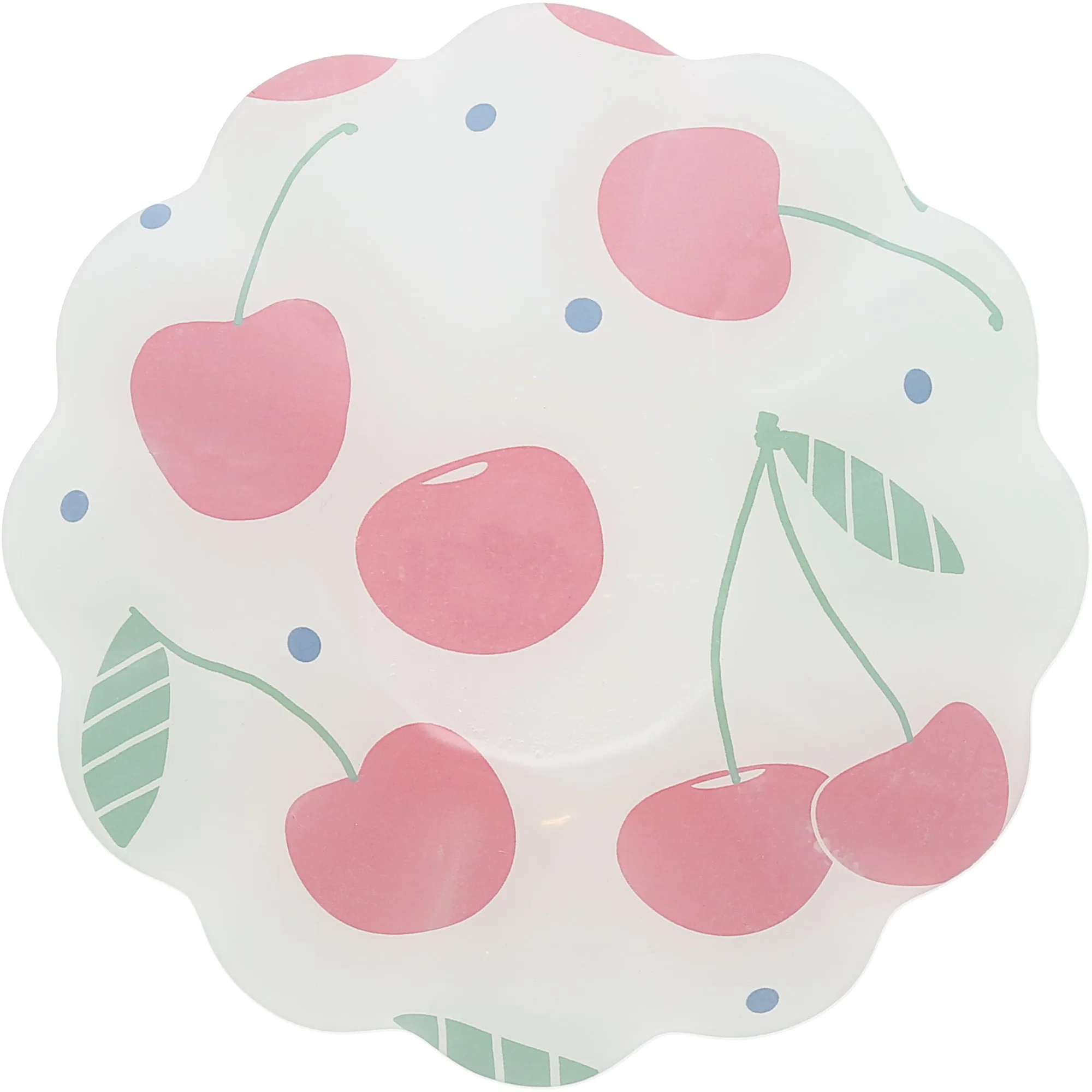 Cherries 6" Glass Bowl