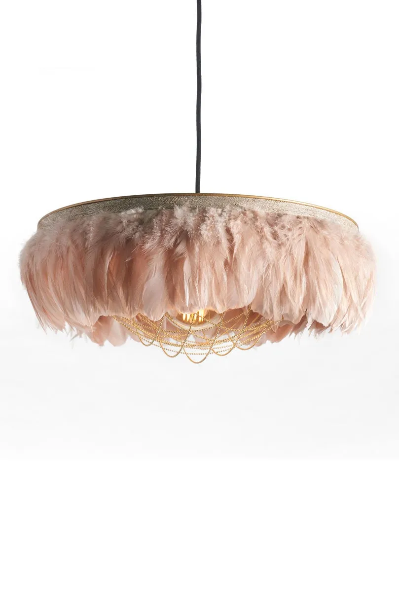 Coldharbour Lights Juliette Feather Shade - Blush Pink