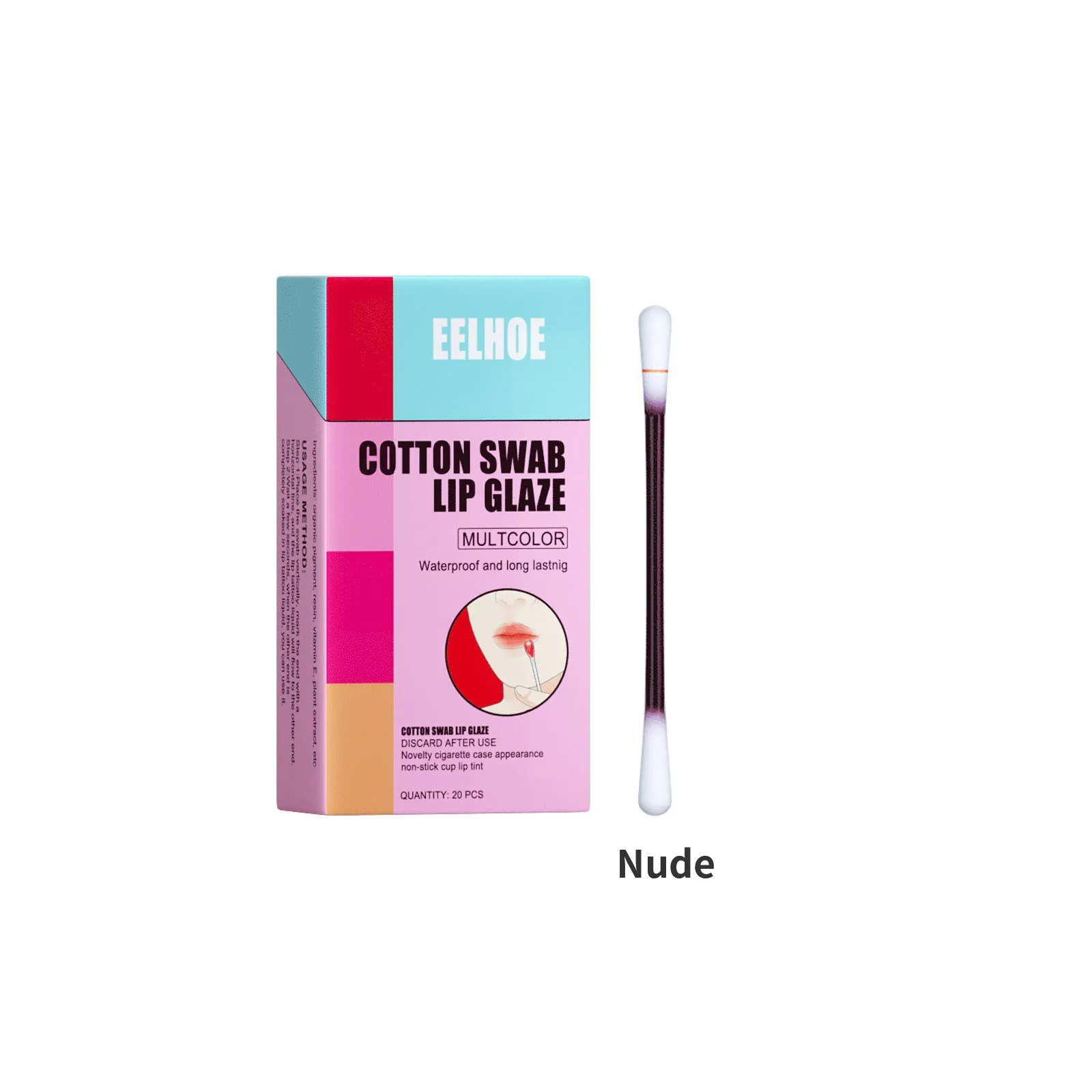 Cotton Stick Lip Glaze Cigarette Box Red