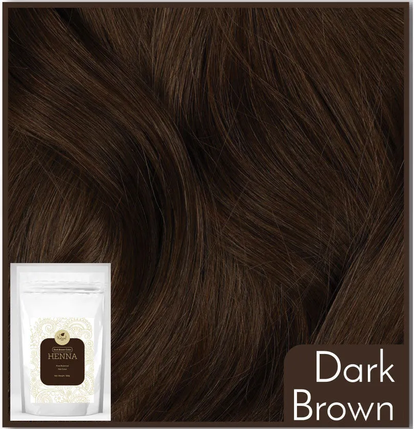 Dark Brown Henna Based Hair Color, Mehndi For Hair, All Natural Ingredients 100 Gms Packets