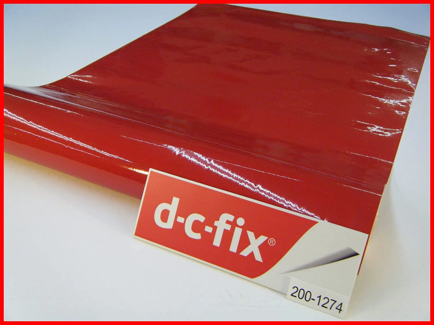 DC Fix 200-1274 Self Adhesive Cover Plain Gloss 45cmx15m Signl Red
