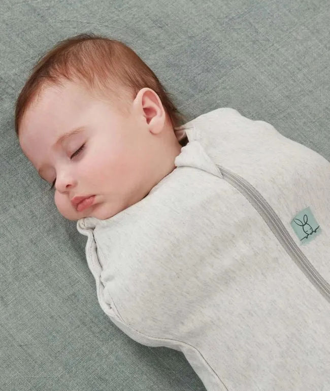 ergoPouch, ergoCocoon 0.2 Tog Swaddle & Sleep Bag, Grey Marle