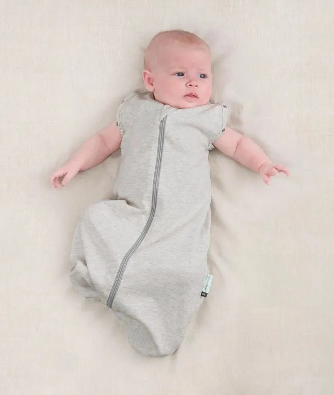 ergoPouch, ergoCocoon 0.2 Tog Swaddle & Sleep Bag, Grey Marle