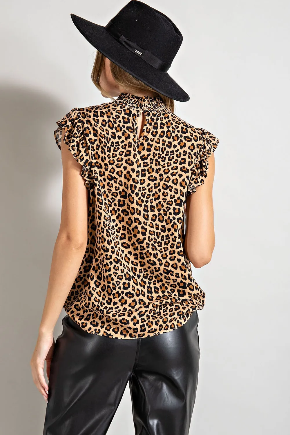 Fierce Flirty Ruffle Sleeve Top