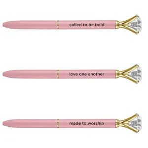 Floral Gem Pen - Blush Pink