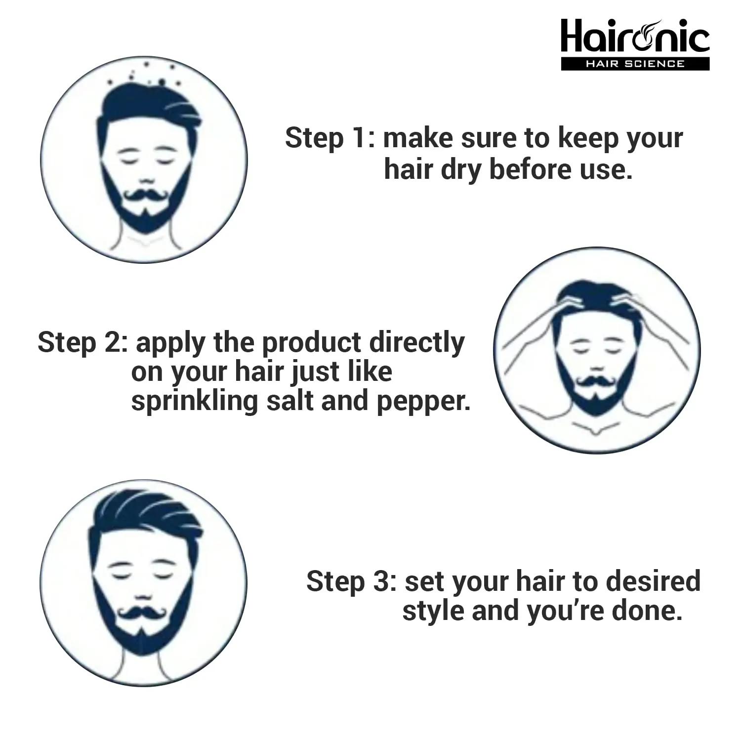 Haironic Hair Volumizing Powder Wax For Men | Strong Hold With Matte Finish Hair Styling | All Natural Hair Styling Powder | For All Hair types - 10gm (Pack of 2)