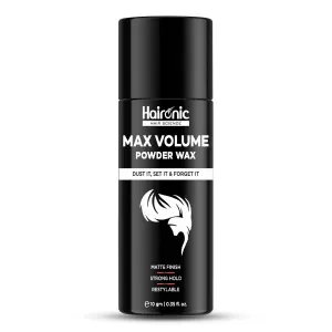 Haironic Hair Volumizing Powder Wax For Men | Strong Hold With Matte Finish Hair Styling | All Natural Hair Styling Powder | For All Hair types - 10gm