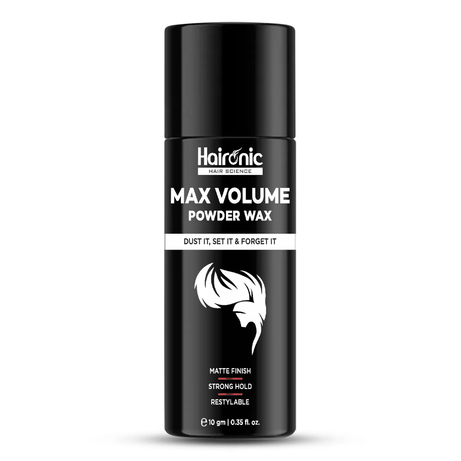 Haironic Hair Volumizing Powder Wax For Men | Strong Hold With Matte Finish Hair Styling | All Natural Hair Styling Powder | For All Hair types - 10gm