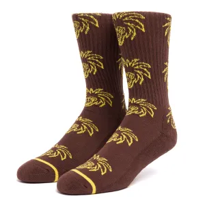 Huf Pablo Crew Socks - Chocolate