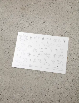 Indigo Up Tattoo Sheet
