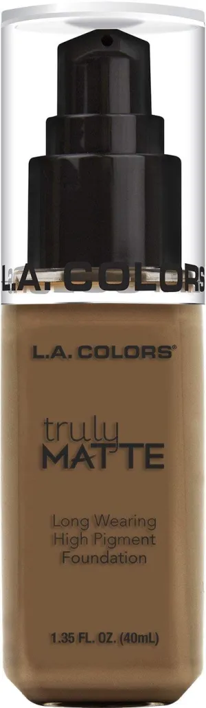 L.A. COLORS - Truly Matte Foundation Cappuccino - 1.35 fl. oz. (40 ml)