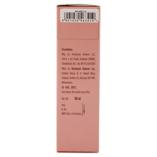 Lakme 9 To 5 Flawless Makeup Foundation, Shell, 30ml