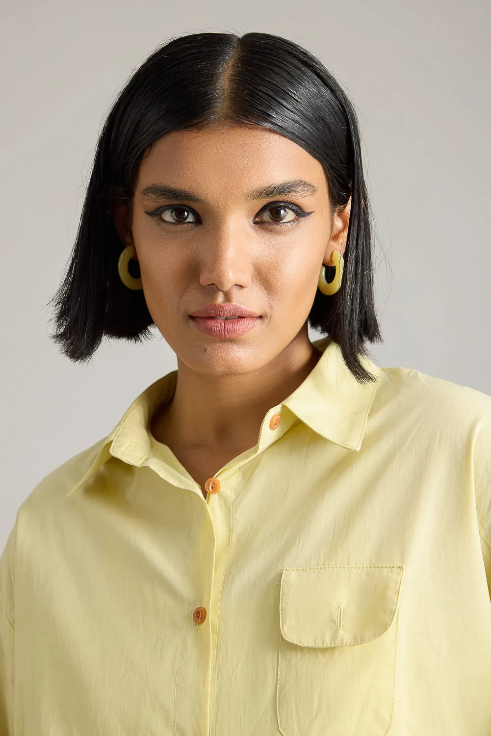 Lemon Asymmetrical Shirt
