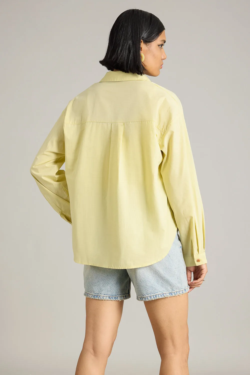 Lemon Asymmetrical Shirt