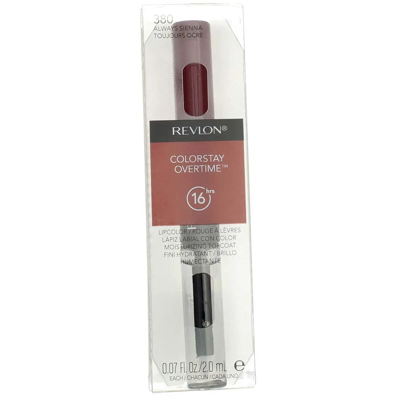 Longwear Liquid Lipstick & Gloss - 16 Hour Colorstay, Vitamin E, Shade 350 Bare Maximum, 0.07 Fl Oz