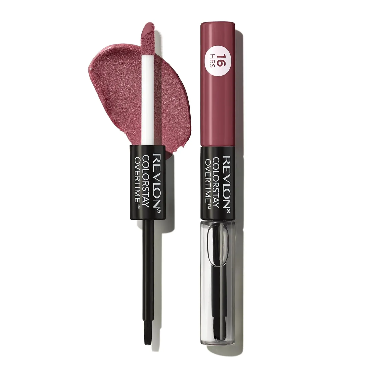 Longwear Liquid Lipstick & Gloss - 16 Hour Colorstay, Vitamin E, Shade 350 Bare Maximum, 0.07 Fl Oz