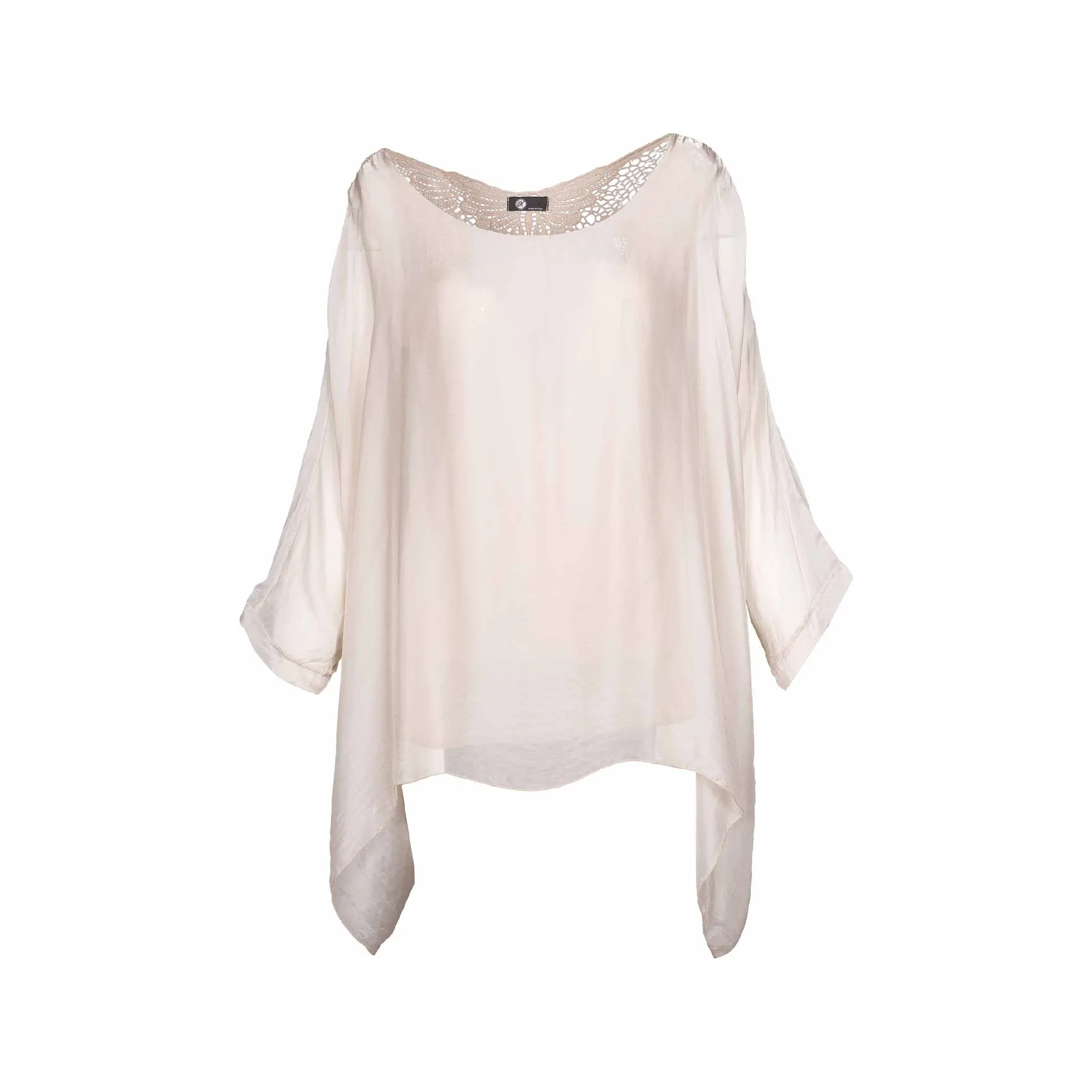 M Made in italy  Women's Woven 3/4 Sleeve Tunic