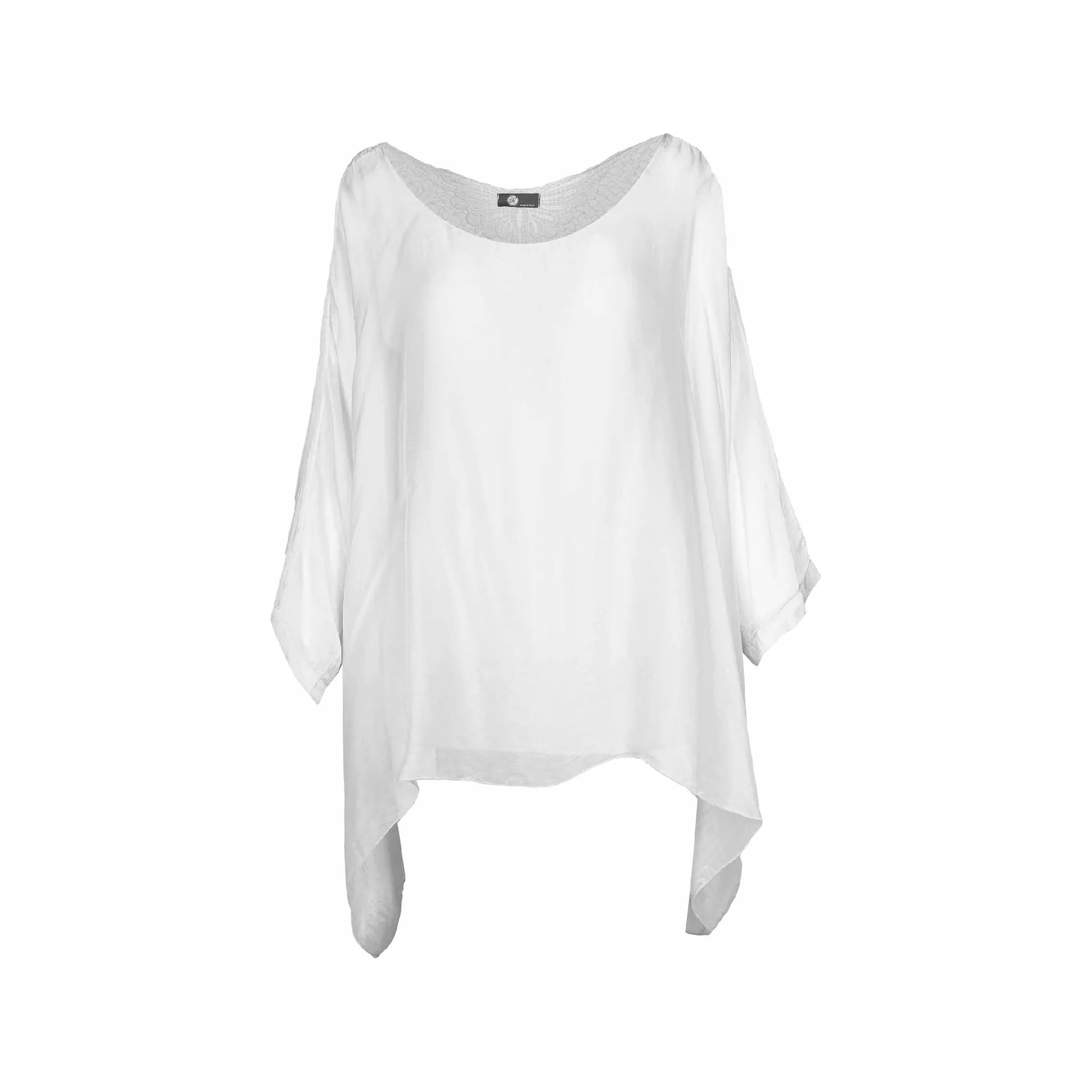 M Made in italy  Women's Woven 3/4 Sleeve Tunic